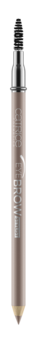 Dwustronna kredka do brwi Catrice Eye Brow Stylist 015 Ashy Drama, pionowo, z pędzelkiem.