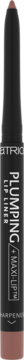 Ciemnoszara, matowa konturówka do ust High Performance Plumping Lip Liner, z brązową końcówką i bazą.