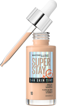 Maybelline Super Stay 24H Skin Tint + Vit. C, butelka z wyjętym aplikatorem, odcień 10.