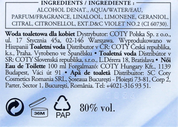 PRET A PORTER Original ,woda toaletowa dla kobiet,dół