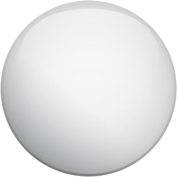 Gładka, biała, lśniąca kula, symbolizująca intensywną biel kredki do oczu Max Factor Masterpiece White.