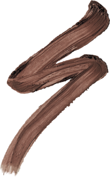 Swatch cienia Color Tattoo Eye Stix Maybelline New York, długi, brązowy, falisty kształt pociągnięcia.