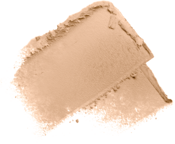 Sypki, matujący podkład Max Factor Facefinity Compact w jasnym beżu, rozsypany na białym tle.