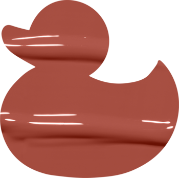 Ikona NYX Duck Plump, brązowa sylwetka kaczki symbolizująca błyszczyk do ust Brown of Applause.