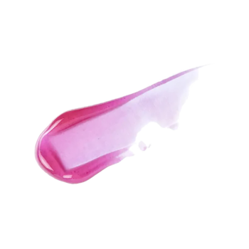 Błyszcząca smuga różowego olejku do ust Profusion Blissful Berry na czarnym tle, podkreślająca lekkość i nawilżenie.