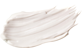 Biała, maślana smuga kremu Skin1004 Probio-Cica na czarnym tle, podkreślająca bogatą, odżywczą konsystencję.