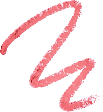 Falisty, kremowy swatch Revolution Satin Kiss Lip Liner w odcieniu Cupcake Pink, prezentujący teksturę i kolor.