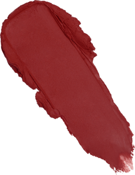 Zbliżenie na diagonalną smugę satynowej pomadki Revolution Lip Allure Soft Satin w odcieniu Brick Red.