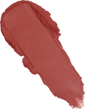 Gruby swatch satynowej pomadki Revolution Lip Allure Wifey Dusky Pink, ukazujący kremową teksturę.