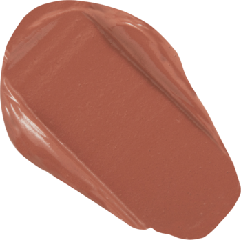 Pomadka Revolution IRL Whipped Lip Crème Espresso Nude. Gęsty, kremowy swatch w odcieniu brązu z matowym wykończeniem.