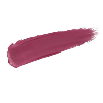 Próbka koloru półmatowej pomadki w płynie IsaDora Velvet Comfort nr 58 Berry Blush w odcieniu jagodowego różu na białym tle.