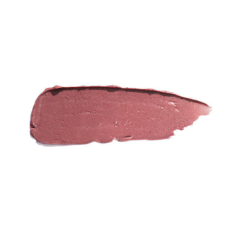 Smużenie IsaDora Glossy Balm 43 Lovely Lavender, kremowy balsam w odcieniu pudrowego różu, na białym tle.