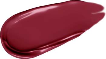 Błyszczący, nieregularny swatch burgundowej pomadki Miss Sporty Matte To Last 16h na czarnym tle.