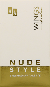 AA WINGS OF COLOR ,paleta cieni do powiek, Nude Style Eyeshadow Palette,góra