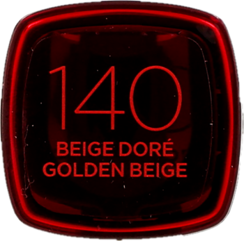 Czerwona, przezroczysta nakładka podkładu L'Oréal Infaillible 32H Fresh Wear, z numerem 140 Golden Beige.