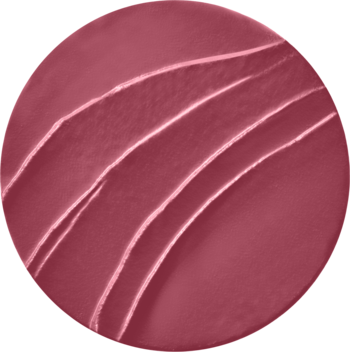 Okrągła, matowa próbka pomadki Bourjois Rouge Edition Velvet w odcieniu czerwonego wina z falistą teksturą.