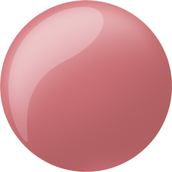 Błyszcząca kropla żelowego lakieru Rimmel Super Gel Pop Princess Pink, z odbiciem światła.
