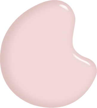 Lśniąca, nieregularna plama szybkoschnącego lakieru Sally Hansen Insta-Dri w kolorze In a Blush, z odbiciami światła.