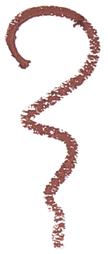Wykręcana kredka do ust Revolution x Nath, różowy nude swatch w kształcie spirali na abstrakcyjnym tle.