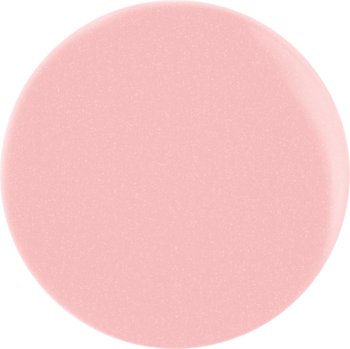 Zbliżenie na okrągłą plamę lakieru Max Factor Miracle Pure Nail w jasnym różu, z gładkim, lśniącym wykończeniem.