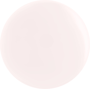Okrągła próbka lakieru Max Factor Miracle Pure Nail, jasnoróżowa, z krystalicznym połyskiem.