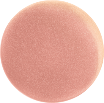 Okrągły swatch lakieru Max Factor Miracle Pure Nail w odcieniu pudrowej brzoskwini, gładkie, matowe wykończenie.