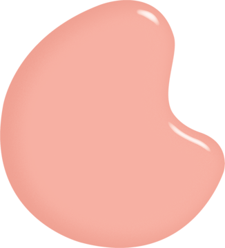 Żelowy lakier Sally Hansen Miracle Gel 363 Peaches & Dream, duża kropla o brzoskwiniowym różu i wysokim połysku.