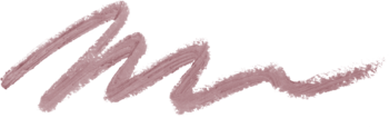Close-up of a wavy swatch of Line Loud Lip Liner in a soft muted rose, highlighting its creamy, matte finish.