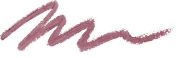 Falisty swatch Line Loud Lip Liner w zgaszonym różu, prezentujący kremowe, miękkie, matowe wykończenie.