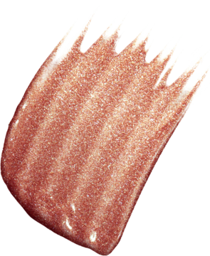 Ultimate Glow Shots, płynny cień do powiek z witaminą C, swatched shimmer w odcieniu miedzianego różu.