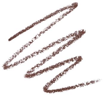 Kredka do brwi Makeup Revolution Precise Brow Pencil średni brąz: zbliżenie na ziarnisty ślad.